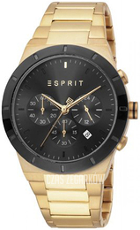 Esprit Anderson Czarny/Stal w odcieniu złota Ø43 mm ES1G205M0085