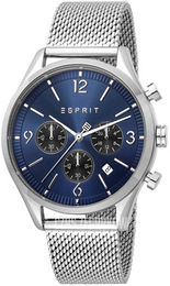Esprit Niebieski/Stal Ø42 mm ES1G210M0065
