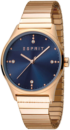 Esprit Niebieski/Stal w kolorze różowego złota Ø34 mm ES1L032E0085