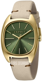 Esprit Zielony/Skóra Ø33 mm ES1L038L0055