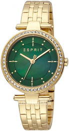 Esprit Fine Zielony/Stal w odcieniu złota Ø34 mm ES1L153M2045