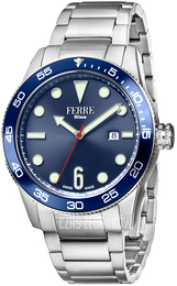 Ferrè Milano Niebieski/Stal Ø42 mm FM1G109M0051