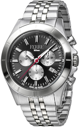 Ferrè Milano Czarny/Stal Ø44 mm FM1G110M0061