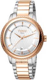 Ferrè Milano Srebrny/Stal w kolorze różowego złota Ø42 mm FM1G130M0071