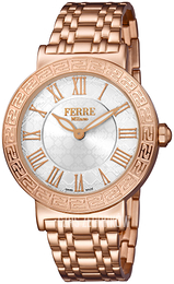 Ferrè Milano Srebrny/Stal w kolorze różowego złota Ø38 mm FM1L041M0081