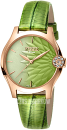 Ferrè Milano Collezione Fiore Zielony/Skóra Ø34 mm FM1L121L0031