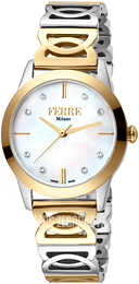 Ferrè Milano Biały/Stal w odcieniu złota Ø31 mm FM1L126M0261