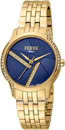 Ferrè Milano Niebieski/Stal w odcieniu złota Ø32 mm FM1L145M0071