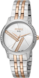 Ferrè Milano Srebrny/Stal w kolorze różowego złota Ø32 mm FM1L145M0101