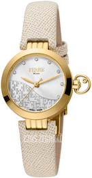 Ferrè Milano Srebrny/Skóra Ø28 mm FM1L148L0021