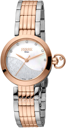 Ferrè Milano Biały/Stal w kolorze różowego złota Ø28 mm FM1L148M0091