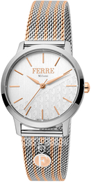Ferrè Milano Donna Sara Srebrny/Stal w kolorze różowego złota Ø32 mm FM1L152M0111