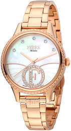 Ferrè Milano Donna Lucia Biały/Stal w kolorze różowego złota Ø34 mm FM1L167M0091