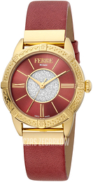 Ferrè Milano Light Line Czerwony/Stal w odcieniu złota Ø32 mm FM1L170L0031