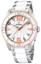 Festina Biały/Stal Ø40 mm F16396-1