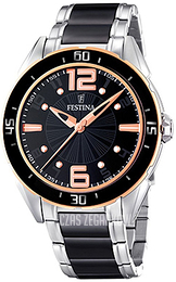 Festina Czarny/Stal Ø40 mm F16396-2