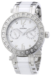 Festina Biały/Stal Ø38 mm F16587-1