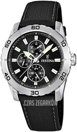 Festina Czarny/Skóra Ø44 mm F16607-3