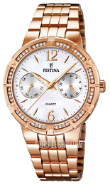 Festina Sport Biały/Stal w kolorze różowego złota Ø36 mm F16702-1