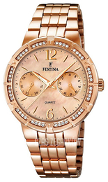 Festina Różowe złoto/Stal w kolorze różowego złota Ø36 mm F16702-2