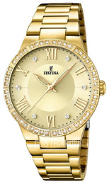 Festina Dress Żółte złoto/Stal w odcieniu złota Ø36 mm F16720-2