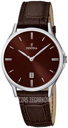 Festina Classic Brązowy/Skóra Ø40 mm F16745-4