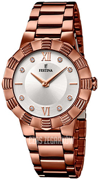Festina Mademoiselle Srebrny/Stal w kolorze różowego złota Ø35 mm F16800-3