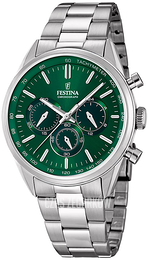 Festina Chrono Zielony/Stal Ø43.5 mm F16820-R