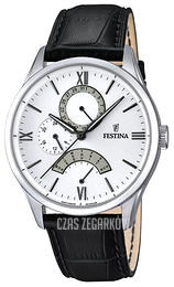 Festina Biały/Skóra Ø43 mm F16823-1