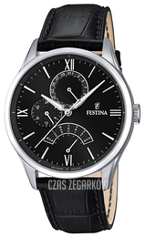 Festina Dress Czarny/Skóra Ø43 mm F16823-4