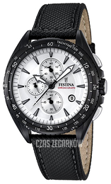 Festina Sport Biały/Skóra Ø43 mm F16847-1