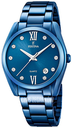 Festina Dress Niebieski/Stal Ø37 mm F16864-5