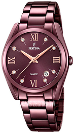 Festina Dress Purpurowy/Stal Ø37 mm F16865-3