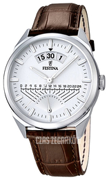 Festina Dress Biały/Skóra Ø42 mm F16873-1
