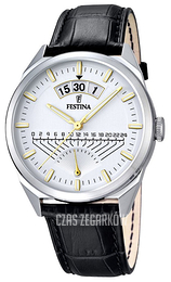 Festina Dress Biały/Skóra Ø42 mm F16873-2