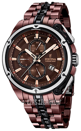 Festina Brązowy/Stal Ø45 mm F16883-1