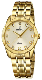 Festina Dress Szampański/Stal w odcieniu złota Ø32 mm F16942-1