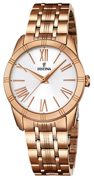 Festina Dress Srebrny/Stal w kolorze różowego złota Ø32 mm F16943-1