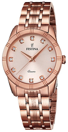 Festina Różowe złoto/Stal w kolorze różowego złota Ø32 mm F16943-2