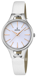 Festina Biały/Skóra Ø32 mm F16954-1