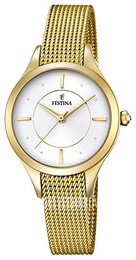 Festina Dress Biały/Stal w odcieniu złota Ø32 mm F16959-1