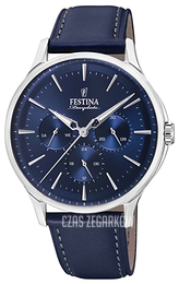 Festina Niebieski/Skóra Ø41 mm F16991-3