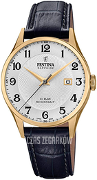 Festina Srebrny/Skóra Ø40 mm F20010-1