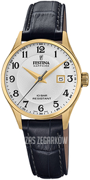 Festina Swiss Made Srebrny/Skóra Ø29 mm F20011-5