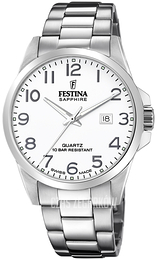 Festina Swiss Made Biały/Stal Ø41 mm F20024-1