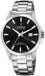 Festina Swiss Made Czarny/Stal Ø41 mm F20024-4