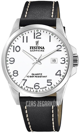 Festina Swiss Made Biały/Skóra Ø41 mm F20025-1
