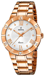Festina Dress Srebrny/Stal w kolorze różowego złota Ø36 mm F20238-1