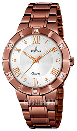 Festina Dress Srebrny/Stal w kolorze różowego złota Ø36 mm F20239-1