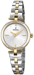 Festina Mademoiselle Srebrny/Stal w odcieniu złota Ø29 mm F20308-1
